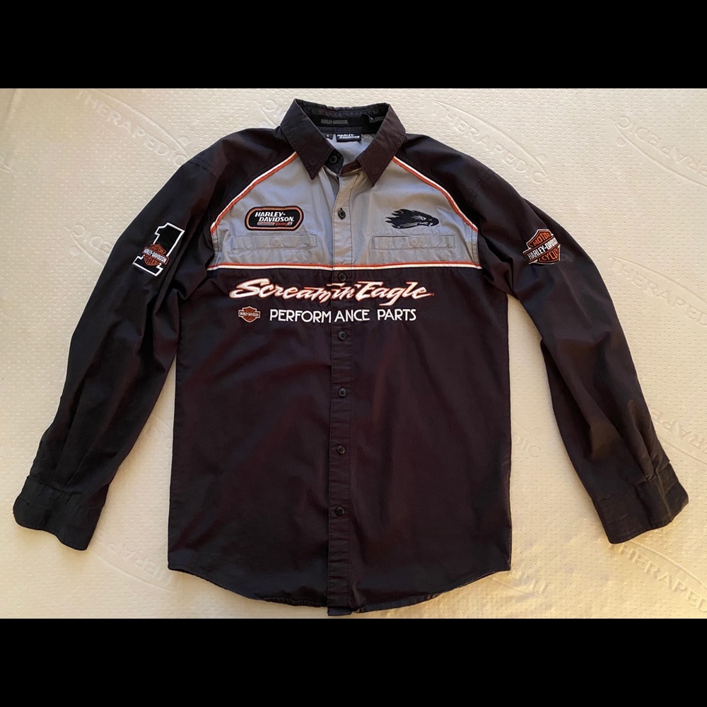 Harley-Davidson performance parts mechanic’s shirt